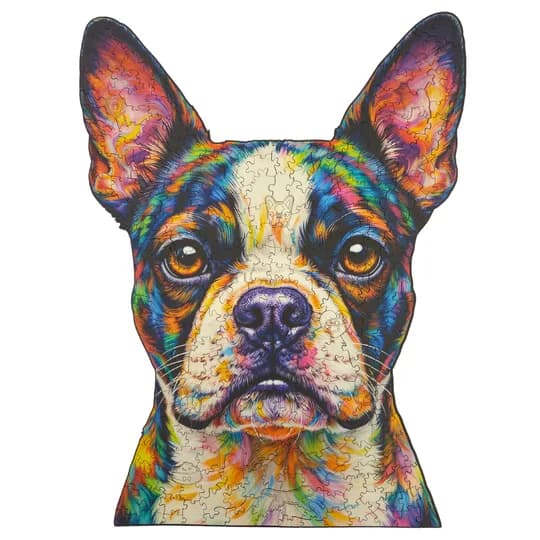 Quebra-Cabeça de Madeira 3D - Boston Terrier (segunda foto)
