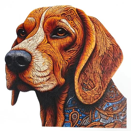 Quebra-Cabeça de Madeira 3D - Beagle (segunda foto)