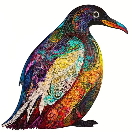 Quebra-Cabeça de Madeira 3D - O Pinguim (segunda foto)