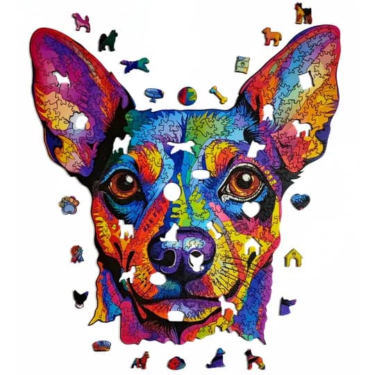 Quebra-Cabeça de Madeira 3D - Pinscher (segunda foto)