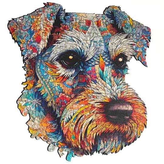 Quebra-Cabeça de Madeira 3D - Schnauzer (segunda foto)