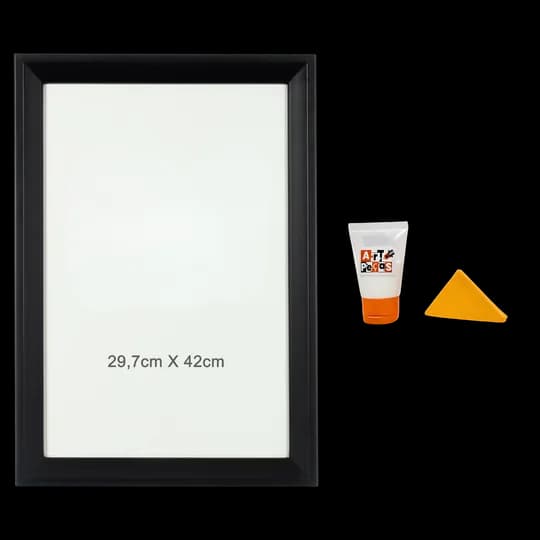 Kit Moldura com Vidro + Cola para Personalizado Retangular A4 e A3 (segunda foto)