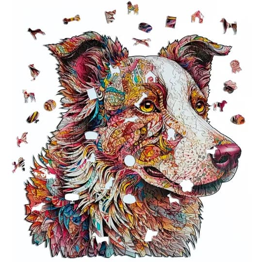 Quebra-Cabeça de Acrílico 3D - Border Collie (segunda foto)