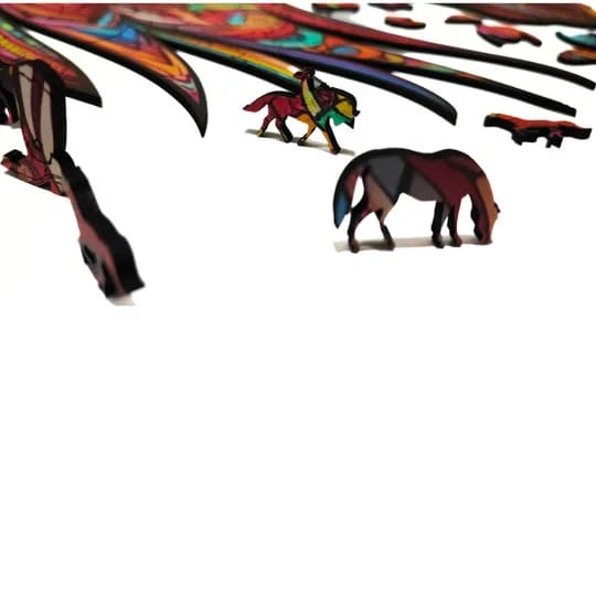 Quebra-Cabeça de Madeira 3D - Cavalo (segunda foto)