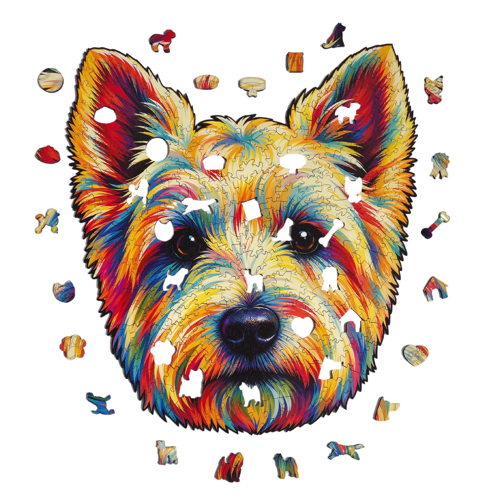 Quebra-Cabeça de Madeira 3D - Westie (segunda foto)