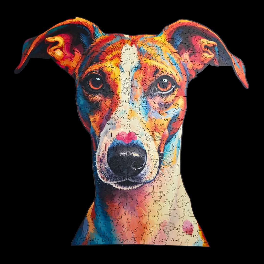 Quebra-Cabeça de Madeira 3D - Whippet