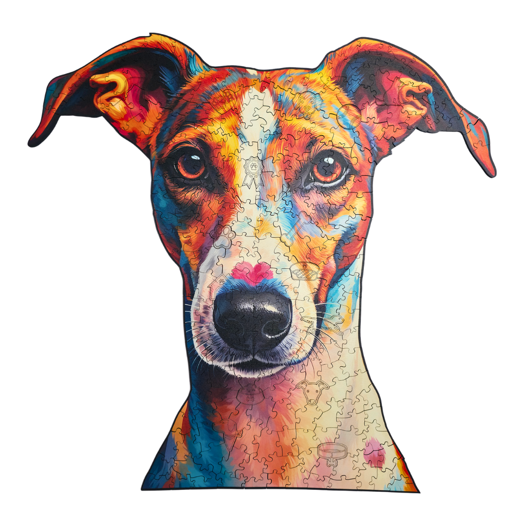 Quebra-Cabeça de Madeira 3D - Whippet