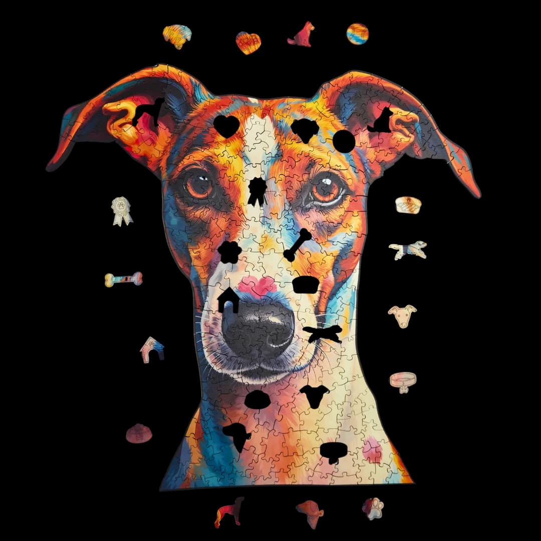 Quebra-Cabeça de Madeira 3D - Whippet (segunda foto)